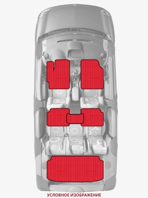ЭВА коврики «Queen Lux» комплект для Dodge Monaco (2G)